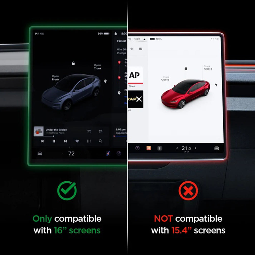 Folie Protectie Spigen GlastR EZ FIT pentru Navigatie Tesla Y 2026 Premium / Performance, Sticla Securizata AGL10820