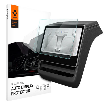 Folie Protectie Spigen GlastR Slim Anti-Glare pentru Navigatie Tesla Y (2026 / 2025) / 3 (2026 / 2025 / 2024), Sticla Securizata AGL07586