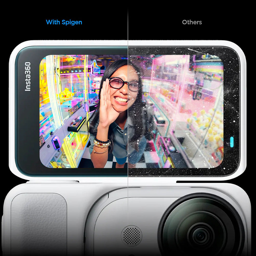 Folie Protectie Ecran Spigen GlastR Slim pentru Insta360 Go Ultra, Sticla Securizata, Set 2 bucati AGL11171