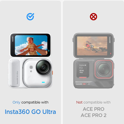 Folie Protectie Ecran Spigen GlastR Slim pentru Insta360 Go Ultra, Sticla Securizata, Set 2 bucati AGL11171