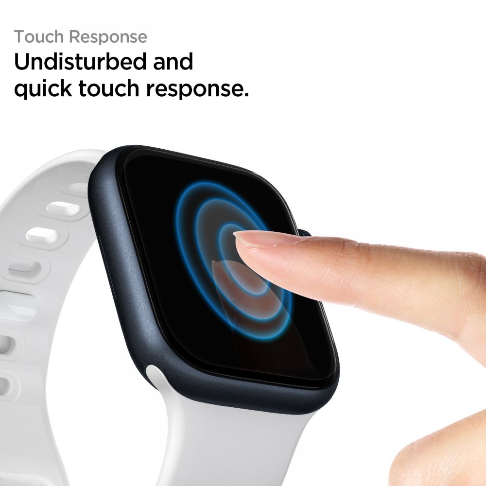 Folie Protectie Spigen Neo Flex pentru Apple Watch 45mm / 44mm / 42mm Series, Set 3 bucati, Plastic AFL04049