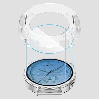 Folie Protectie Tech-Protect Easy Set+ pentru Huawei Watch GT 5 41mm, Set 2 bucati, Sticla Securizata