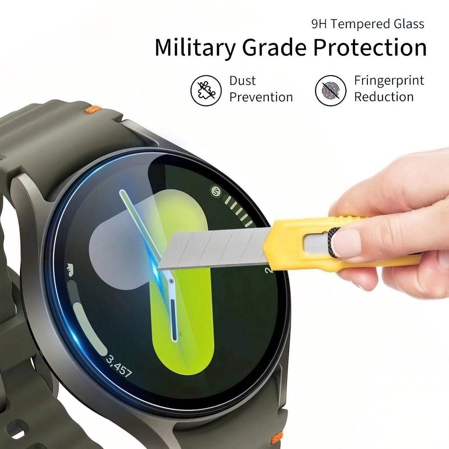 Folie Protectie Tech-Protect Fit+ pentru Huawei Watch GT 6 Pro, Set 2 bucati, Sticla Securizata