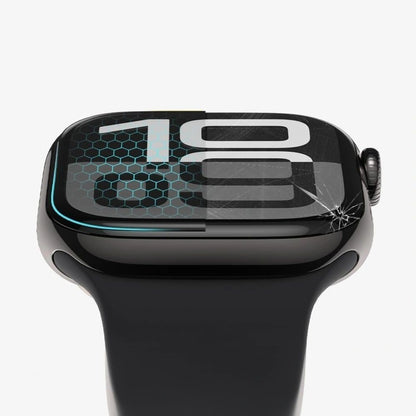 Folie Protectie Tech-Protect Flex+ pentru Apple Watch 46mm Series, Set 2 bucati, Sticla Flexibila, Neagra