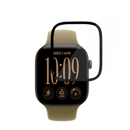 Folie Protectie Techsuit Nano Flex pentru Apple Watch Series 12 42mm, Plastic, Set 2 bucati, Neagra