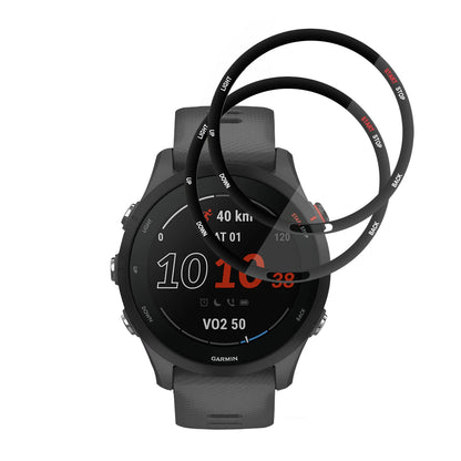 Folie Protectie Techsuit Nano Flex pentru Garmin Forerunner 255 Music / 255, Set 2 bucati, Plastic, Neagra