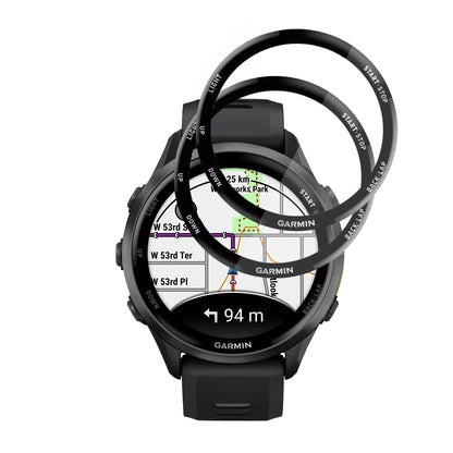 Folie Protectie Techsuit Nano Flex pentru Garmin Forerunner 570 47mm / 970, Set 2 bucati, Plastic, Neagra
