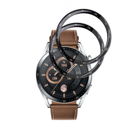 Folie Protectie Techsuit Nano Flex pentru Huawei Watch GT 3 46mm, Set 2 bucati, Plastic, Neagra