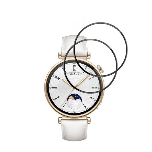 Folie Protectie Techsuit Nano Flex pentru Huawei Watch GT 4 41mm, Set 2 bucati, Plastic, Neagra