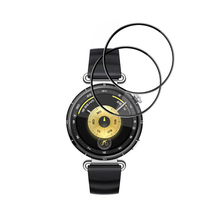 Folie Protectie Techsuit Nano Flex pentru Huawei Watch GT 6 41mm, Set 2 bucati, Plastic, Neagra