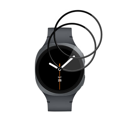 Folie Protectie Techsuit Nano Flex pentru Samsung Galaxy Watch8 40mm, Set 2 bucati, Plastic, Neagra