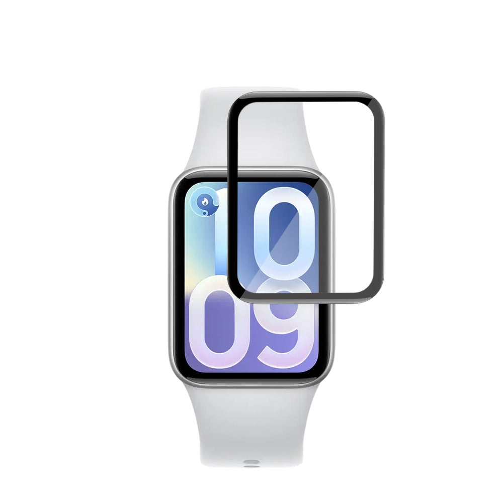 Folie Protectie Techsuit Nano Flex pentru Xiaomi Smart Band 10 Pro, Set 2 bucati, Plastic, Neagra