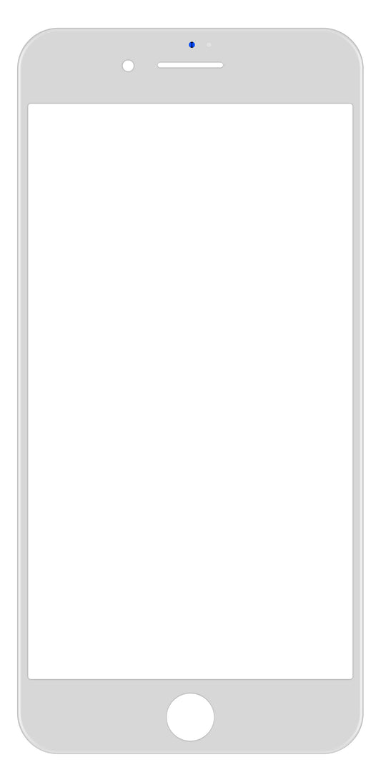Szkło na ekran Apple iPhone 8 Plus z ramką OCA i klejem, białe