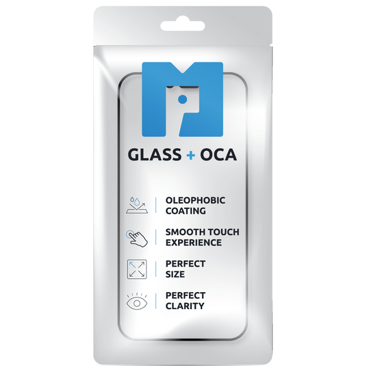 Geam Ecran + OCA MP compatibil cu Apple iPhone 15, Negru