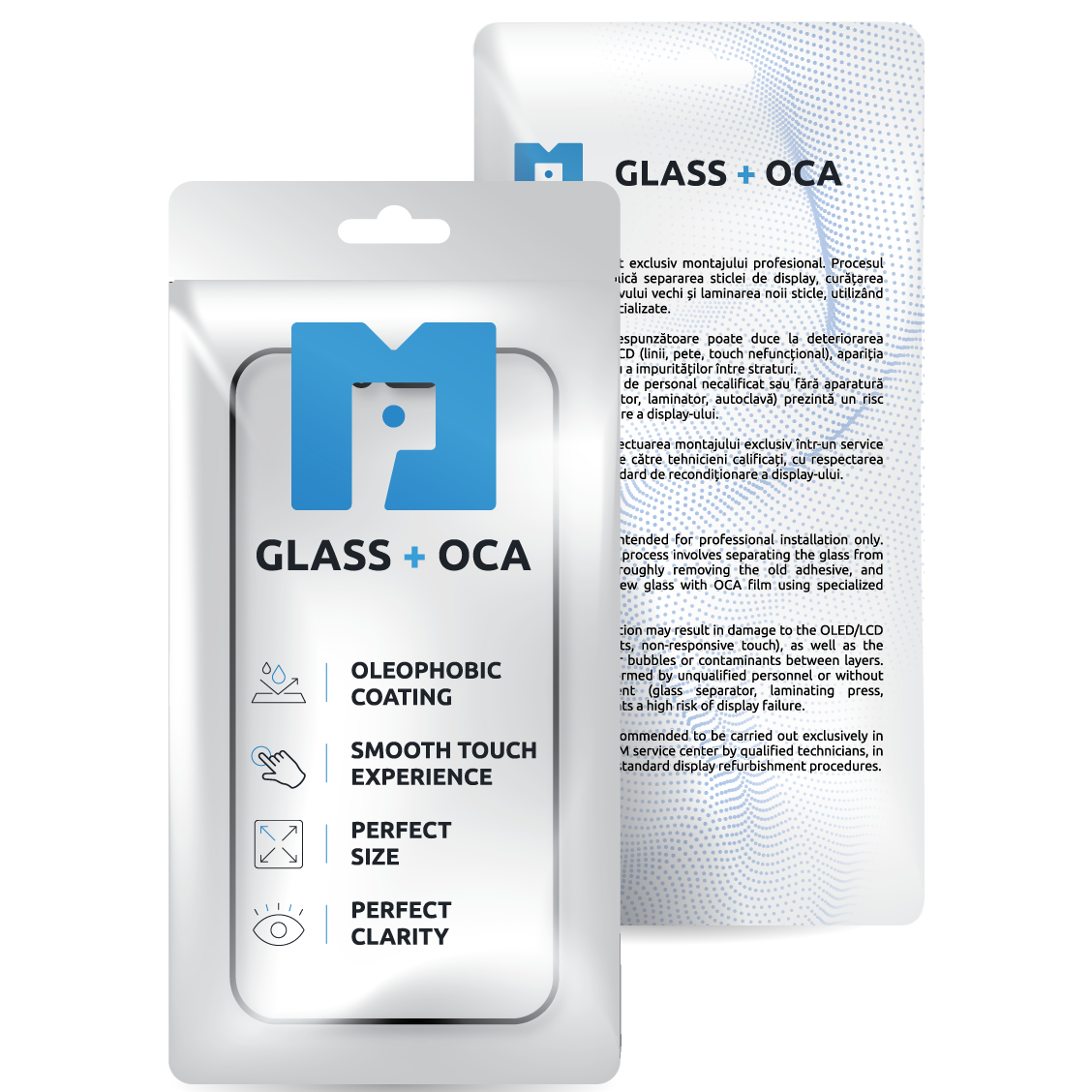 Geam Ecran + OCA MP compatibil cu Apple iPhone 13 mini, Negru