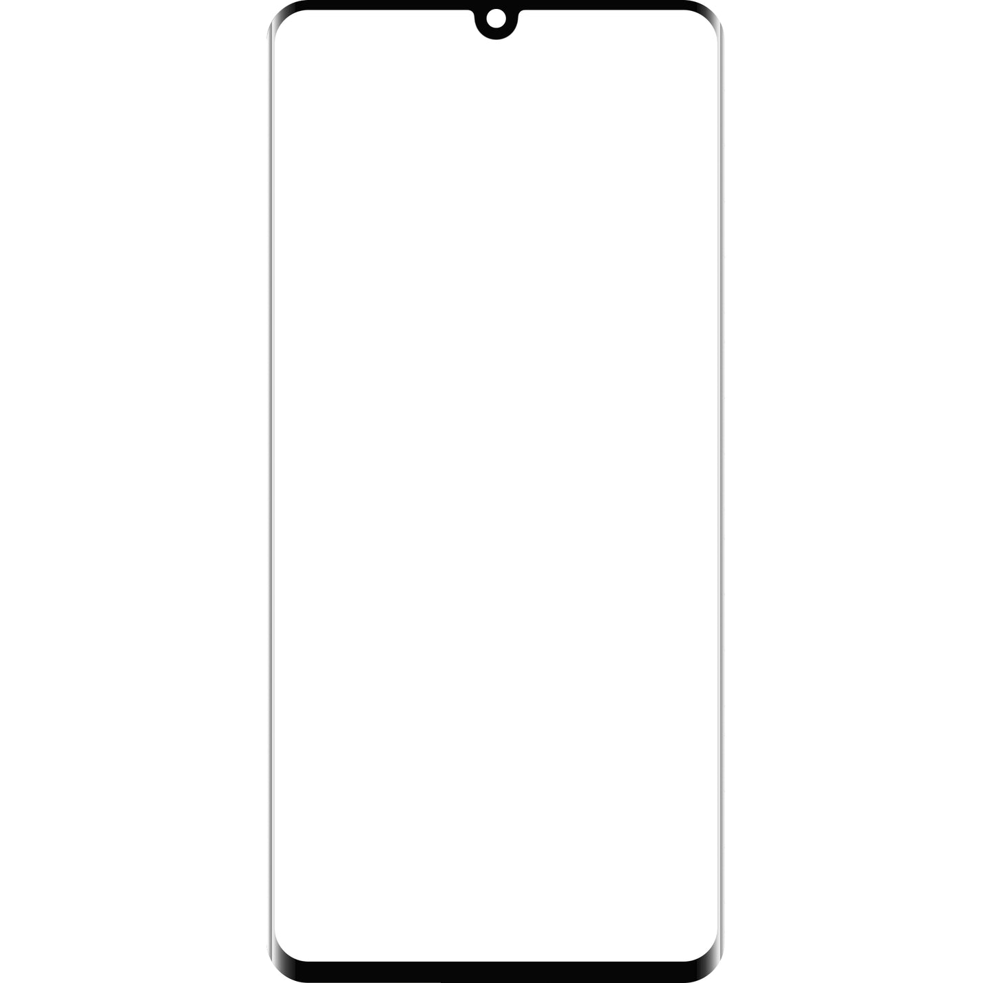 Geam Ecran + Edge Glue / OCA Forward Guard pentru Huawei P30 Pro, Negru