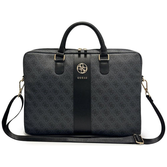 Geanta Guess 4G Round Classic Logo pentru Laptop 16inch, Neagra