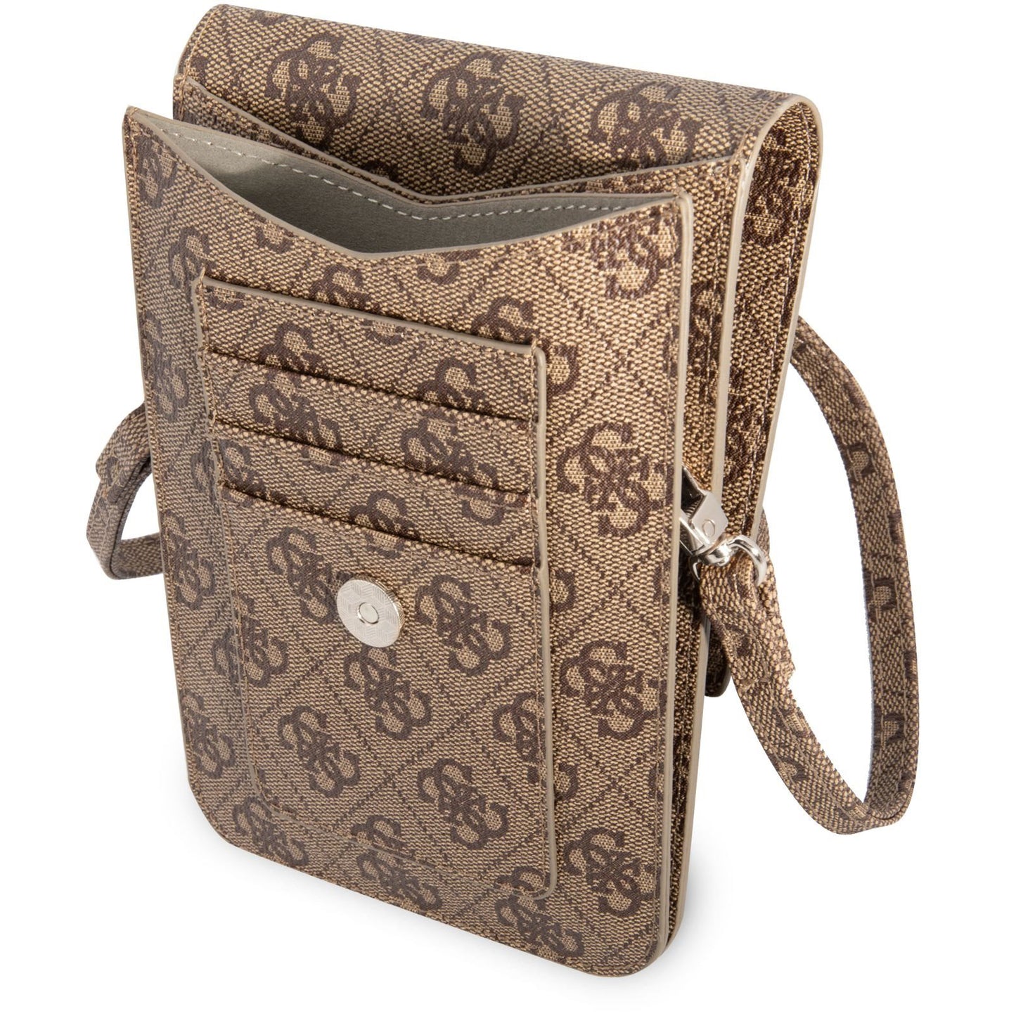 Geanta Universala pentru Telefon, Guess, 4G Triangle Logo, Maro