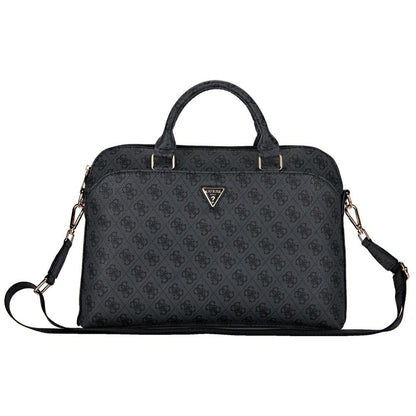 Geanta Guess 4G Triangle Logo pentru Laptop 15inch, Neagra