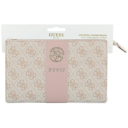 Geanta Universala pentru Telefon, Guess, 4G Round Classic Logo Stripe, Roz