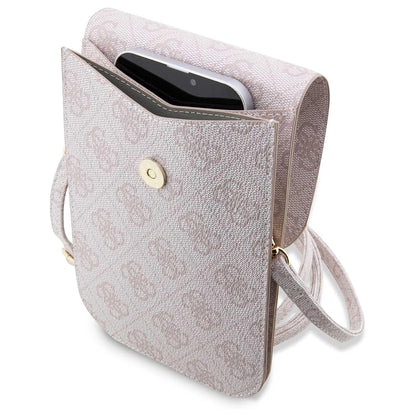 Geanta Universala pentru Telefon, Guess, 4G Stripes, Roz