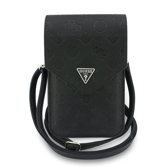 Geanta Universala pentru Telefon, Guess, Grained Peony, Neagra