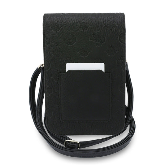 Geanta Universala pentru Telefon, Guess, Grained Peony, Neagra