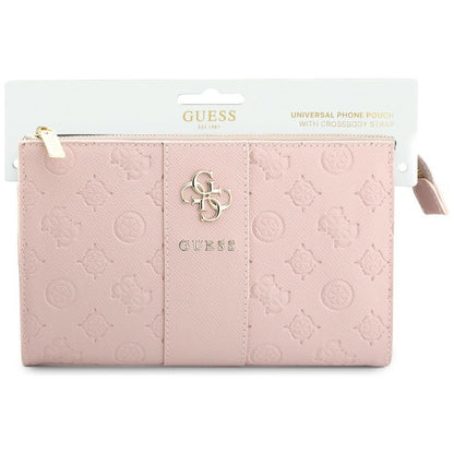 Geanta Universala pentru Telefon, Guess, Peony 4G Classic Logo, Roz