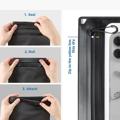 Geanta si Husa Waterproof Universala Spigen Crossbag, Neagra AMP09746