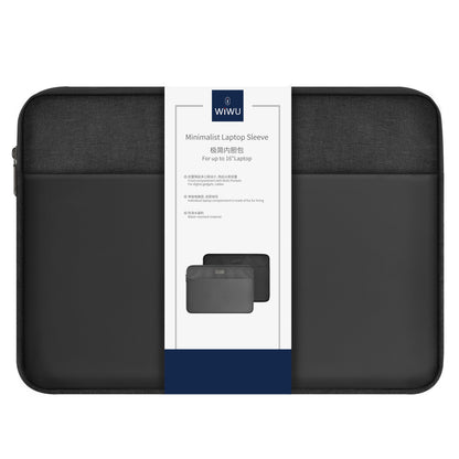 Geanta WiWu Minimalist Sleeve pentru Laptop 14inch, Neagra