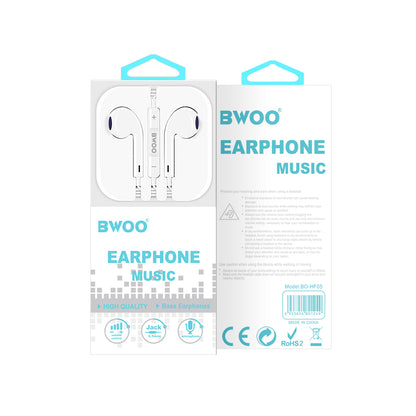 Handsfree 3.5mm BWOO HF05, Alb