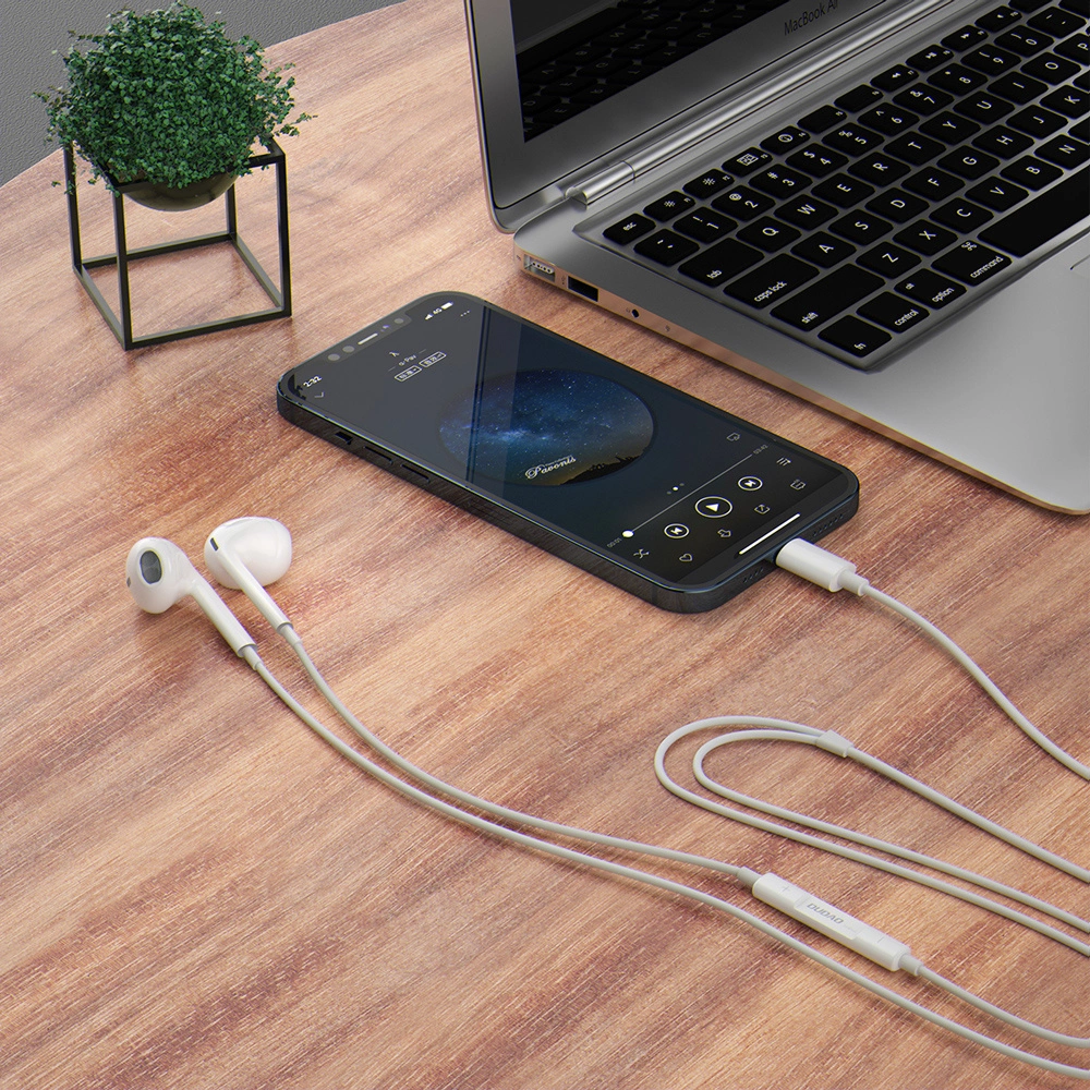 Handsfree 3.5mm Dudao X14Pro, Alb