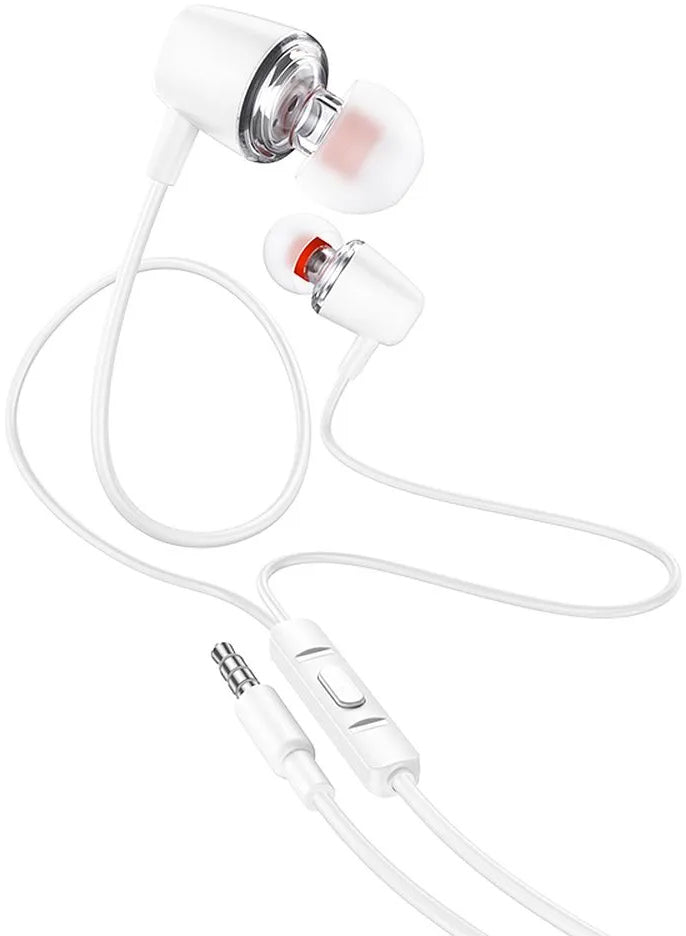 Handsfree 3.5mm HOCO M107, Alb