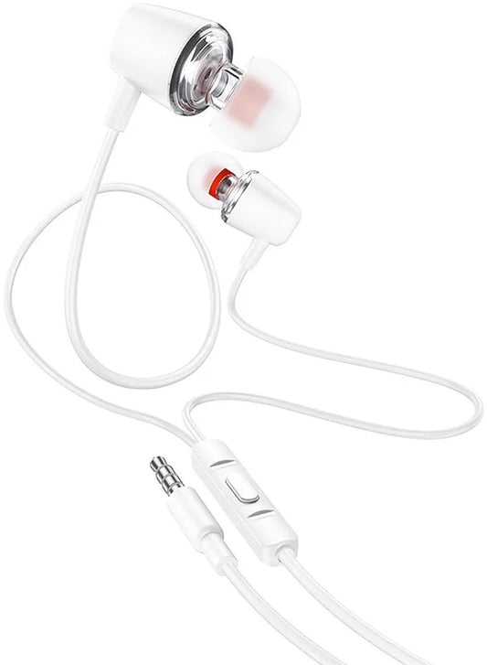 Handsfree 3.5mm HOCO M107, Alb