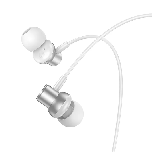 Handsfree 3.5mm HOCO M110, Argintiu