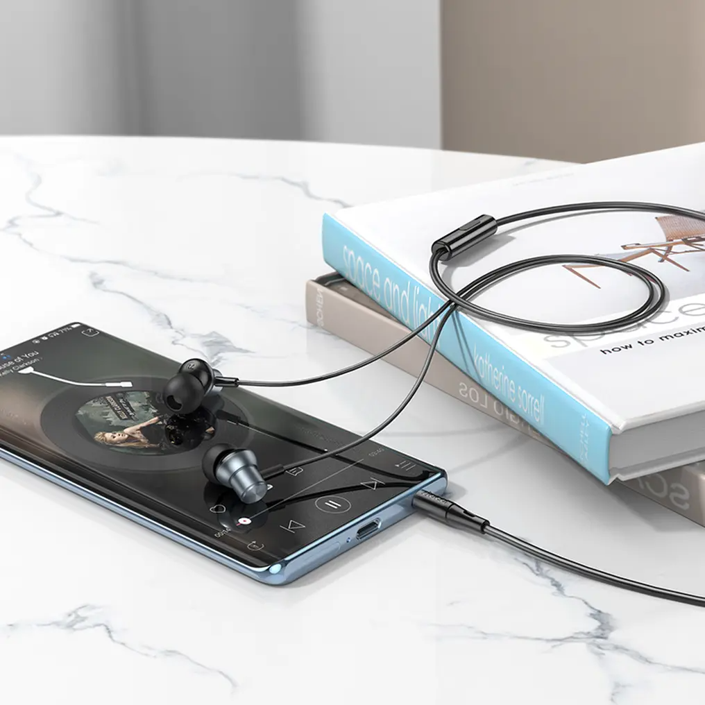 Handsfree 3.5mm HOCO M110, Gri