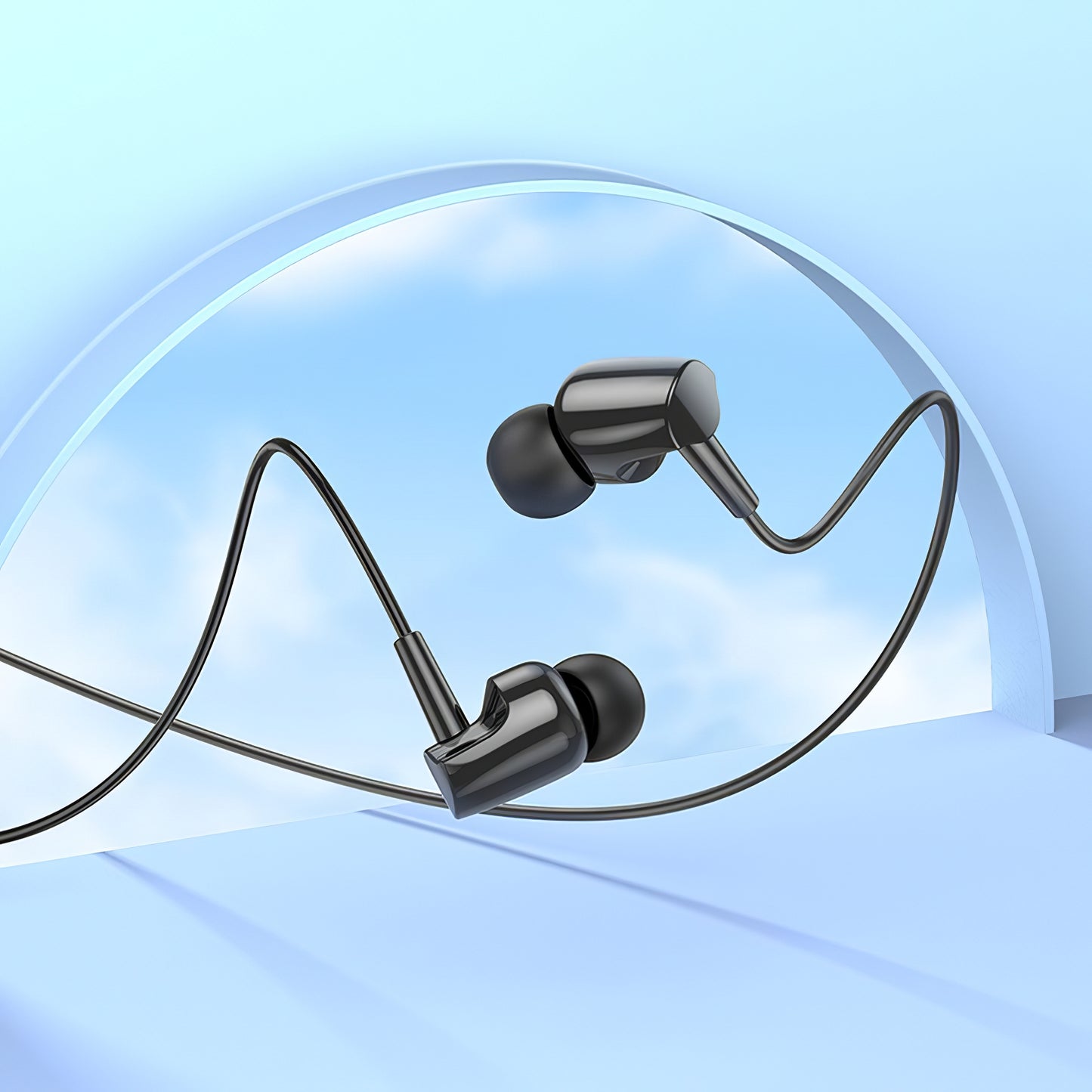 Handsfree 3.5mm HOCO M112, Negru