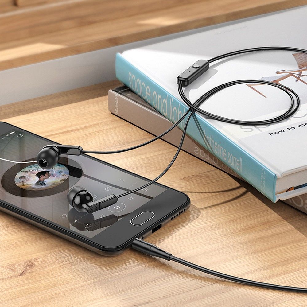 Handsfree 3.5mm HOCO M121, Negru