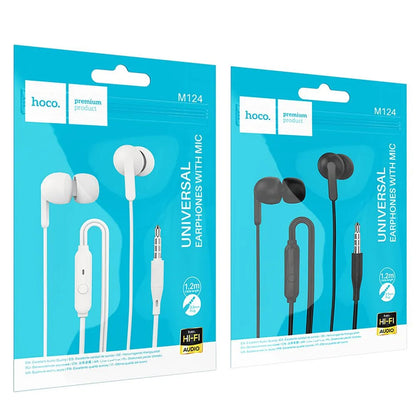 Handsfree 3.5mm HOCO M124, Negru
