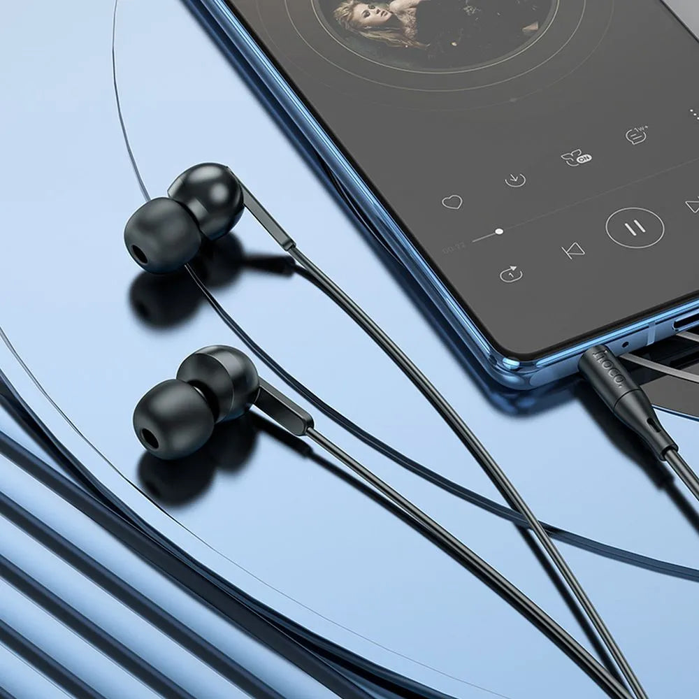 Handsfree 3.5mm HOCO M124, Negru