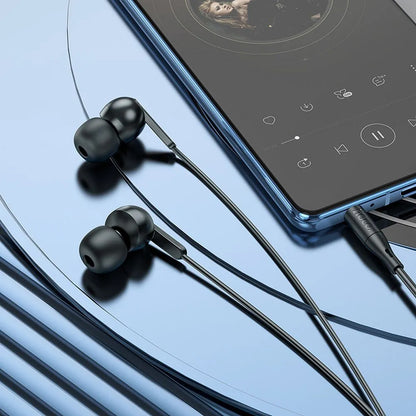 Handsfree 3.5mm HOCO M124, Negru