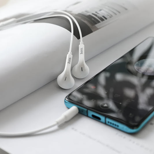 Handsfree 3.5mm HOCO M73, Alb