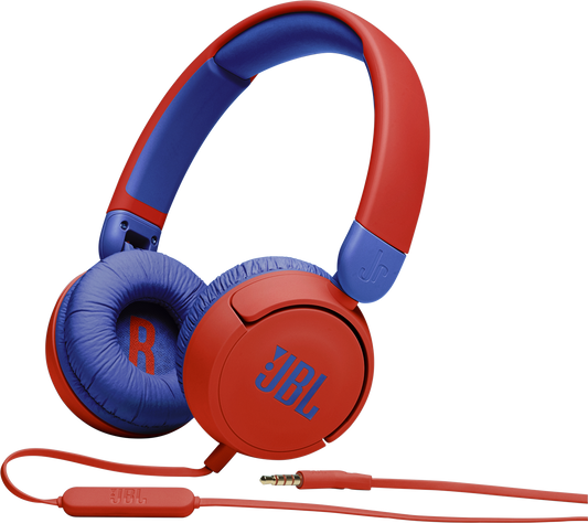 Zestaw głośnomówiący 3,5 mm JBL JR 310 Kids, czerwony JBLJR310RED