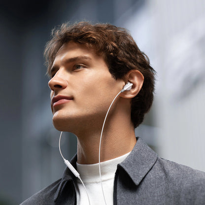 Handsfree 3.5mm Joyroom JR-EW01, Alb