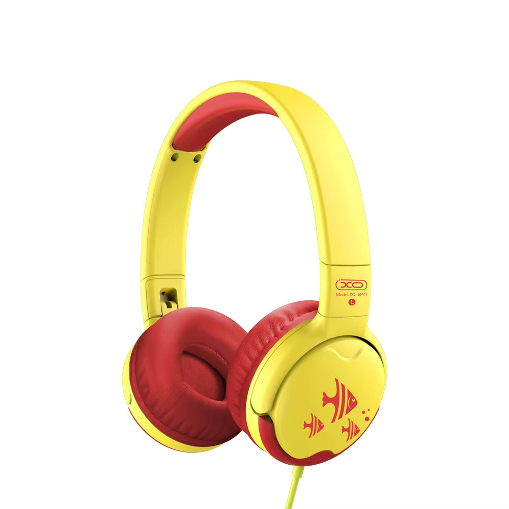 Casti 3.5mm XO Design EP47 Study Kids, Galbene