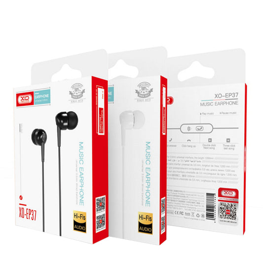 Handsfree 3.5mm XO Design EP37, Alb