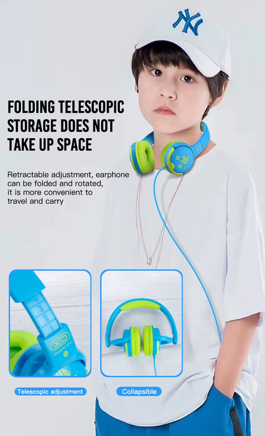 Casti 3.5mm XO Design EP47 Study Kids, Galbene