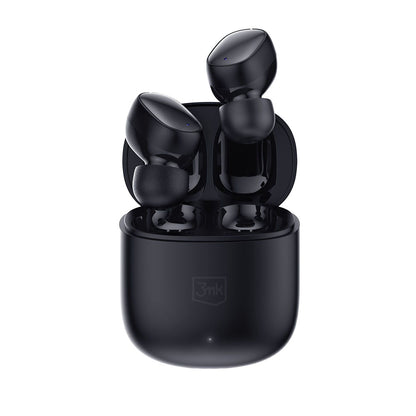 Handsfree Bluetooth 3MK FlowBuds, TWS, Negru