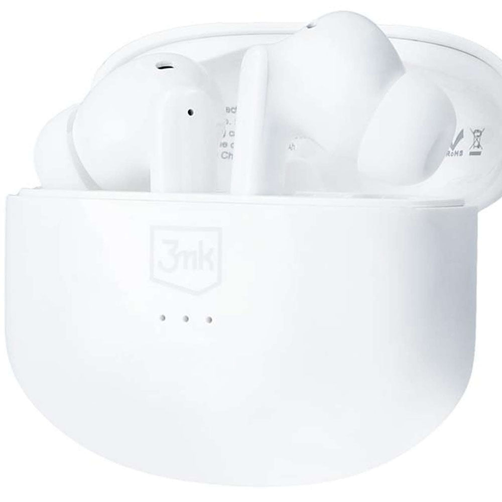 Handsfree Bluetooth 3MK LIFEPODS, TWS, ANC, Alb