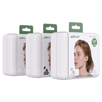 Handsfree Bluetooth Acefast Aceclip Pro, TWS, Alb